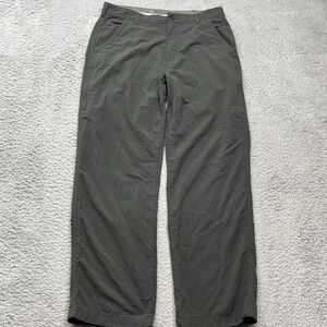 REI Co Op Hiking Pants Mens 34x30 Nylon Gray Zip Pockets Outdoor GorpCore